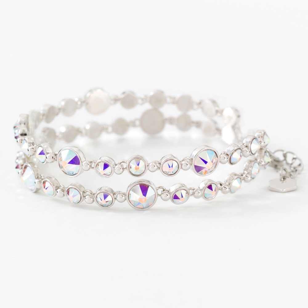 Glam Aurora Borealis Swarovski Crystal Bracelet by Touchstone Crystal